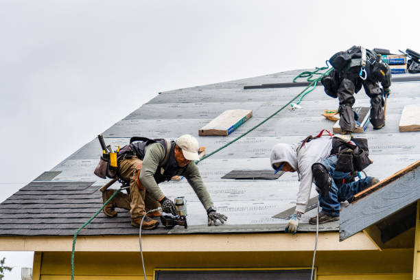 Professional Roofing technician working in Cresco, PA